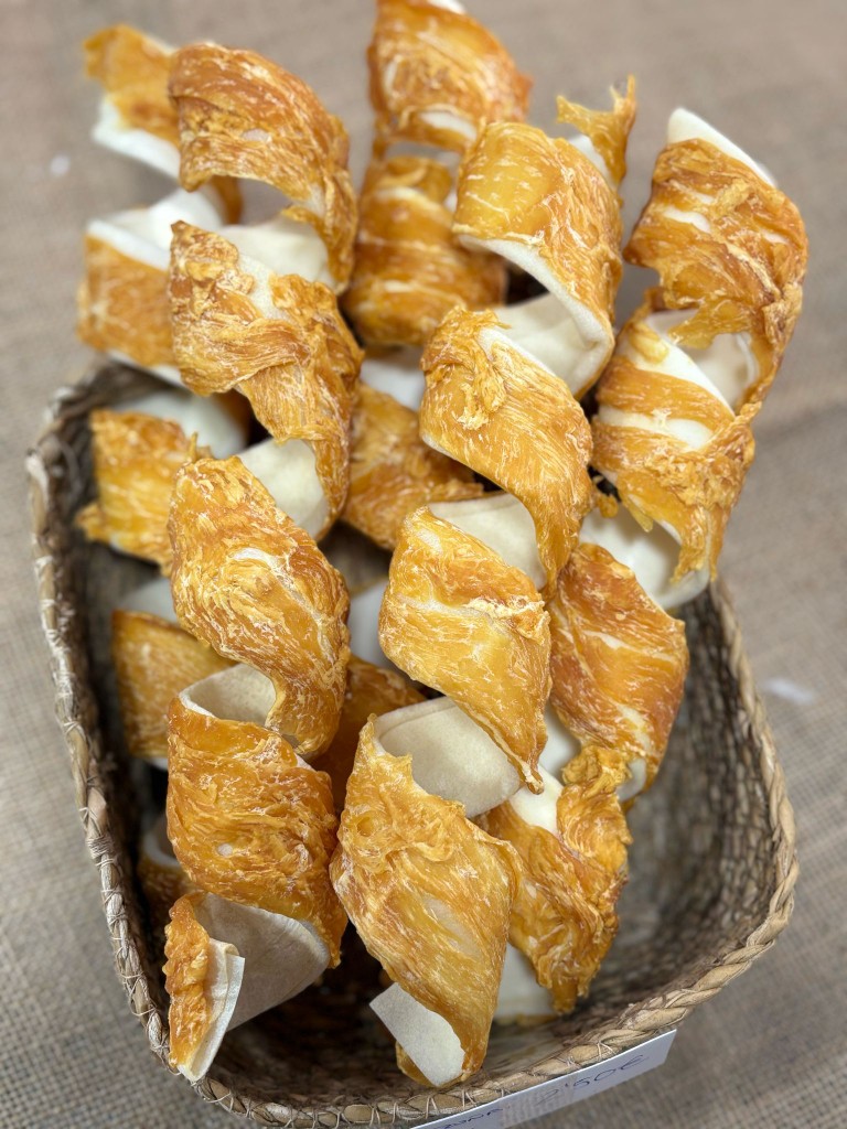 ESPIRALES DE PIEL CON POLLO
