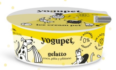 YOGUPET HELADO PIÑA, COCO Y PLATANO