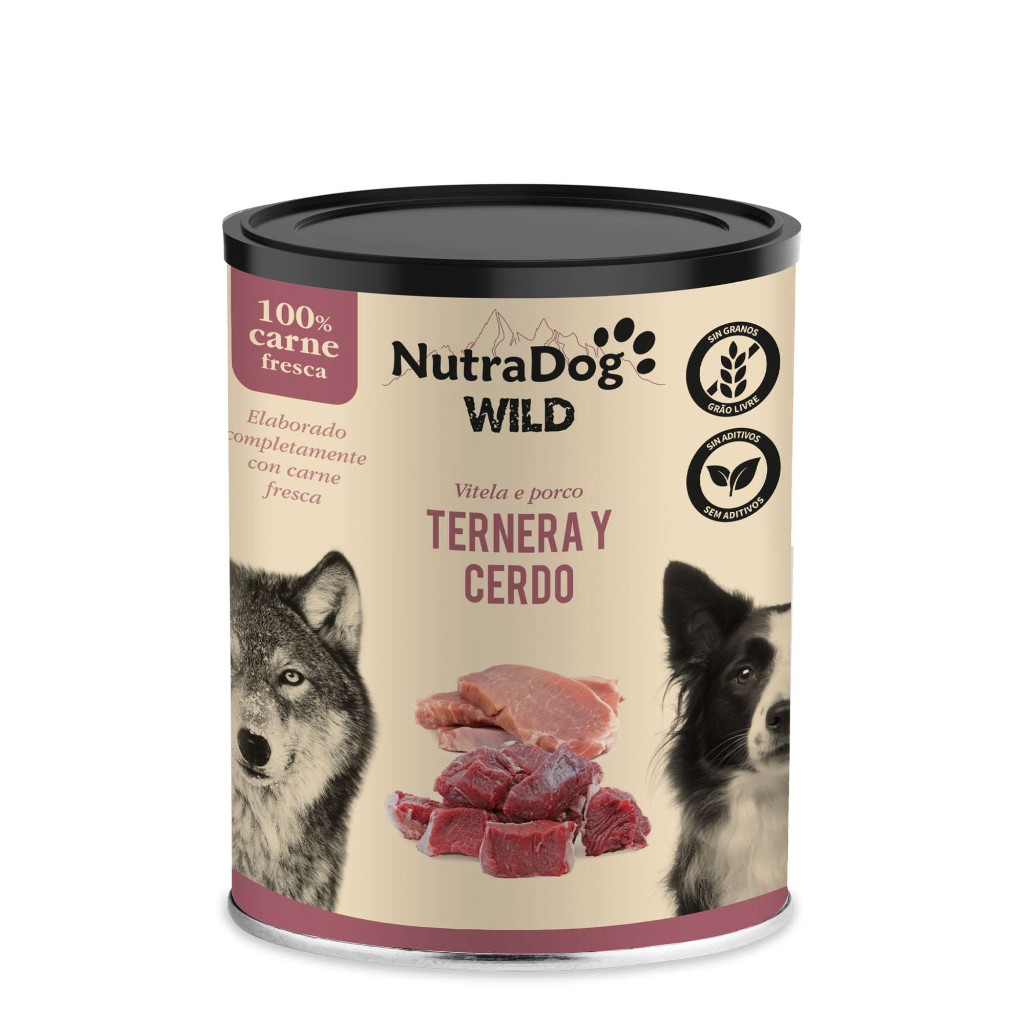 NUTRADOG WILD 100% TERNERA CERDO