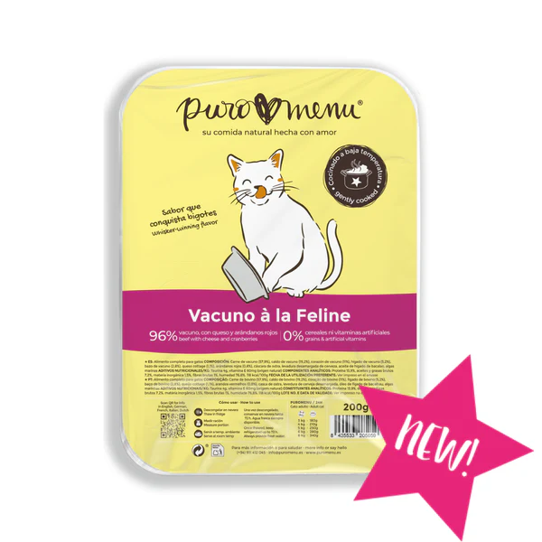 PURO MENU COCINADO VACUNO A LA FELINE