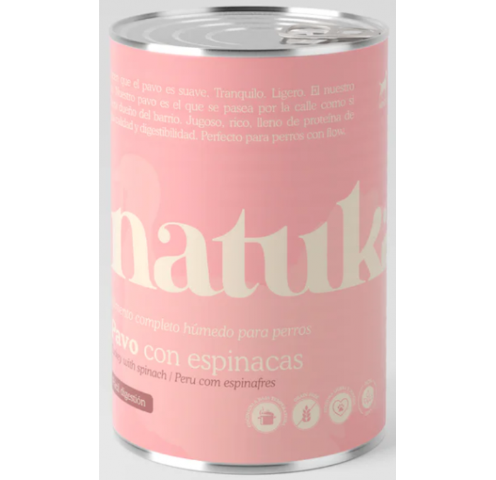 NATUKA LATA PAVO Y ESPINACAS